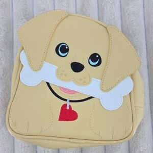 Bath & Body Works Yellow Puppy Mini Bag with White Bone and Red Heart